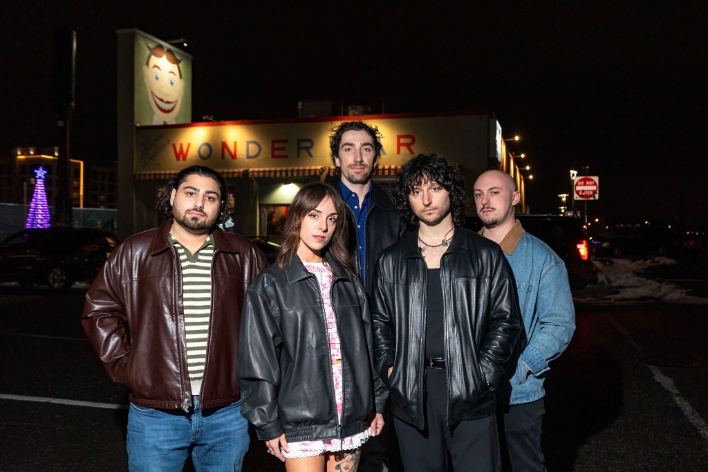 The band Lilies of David standing outside of The Wonder Bar in Asbury Park