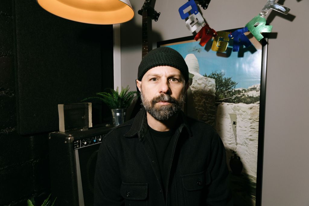 Mike Chick photographed for his new LP, Congarts