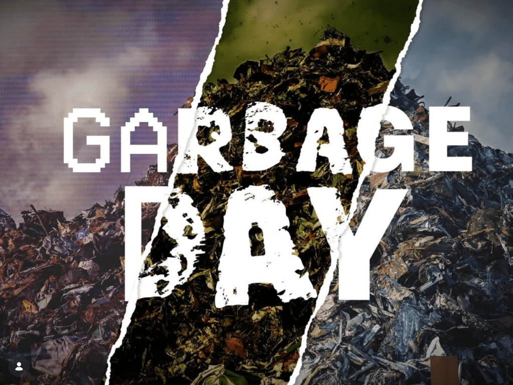 The poster cover for the short film, Garbage Day