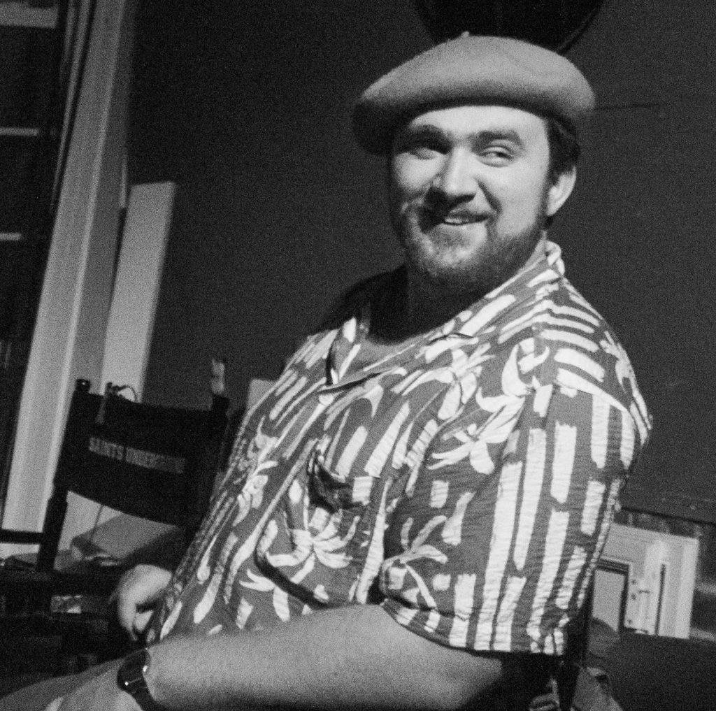 Director and screenwriter Colin Hankenson sitting